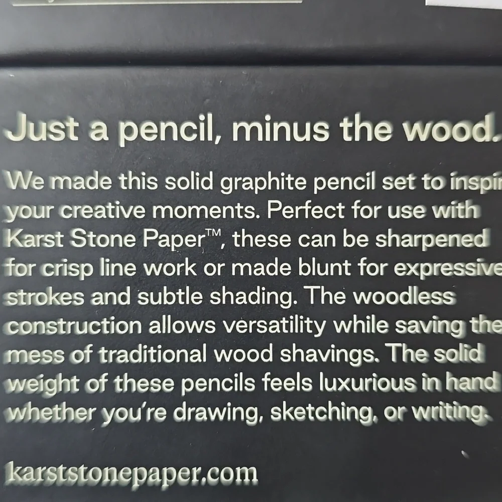 Karst woodless graphite